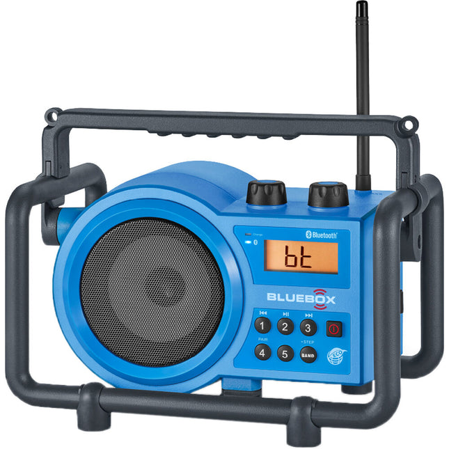 Sangean BB-100 altavoz Bluetooth portátil resistente AM FM radio azul