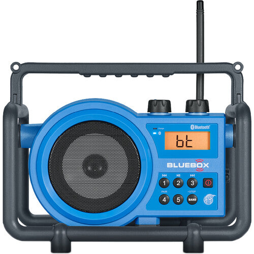 Sangean BB-100 altavoz Bluetooth portátil resistente AM FM radio azul