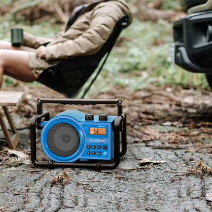 Sangean BB-100 altavoz Bluetooth portátil resistente AM FM radio azul