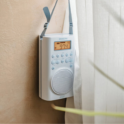 Sangean H205 Radio Portátil Impermeable AM FM Resistente IP67 Con Alertas Climáticas