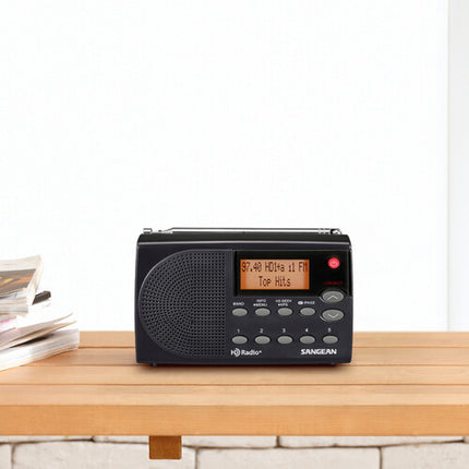 Sangean HDR-14 Radio portátil HD AM FM con pantalla LCD y 40 memorias