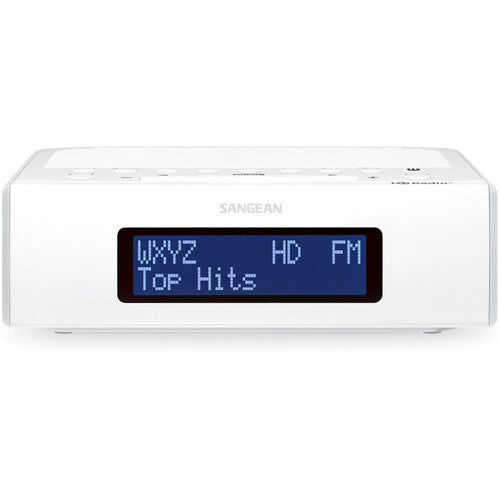 Sangean HDR-15 Radio Reloj de Mesa AM FM HD con Pantalla Grande y 3 Alarmas