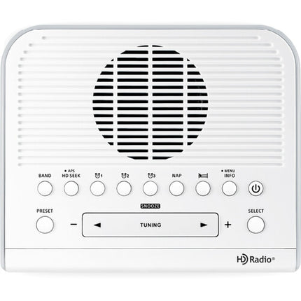 Sangean HDR-15 Radio Reloj de Mesa AM FM HD con Pantalla Grande y 3 Alarmas