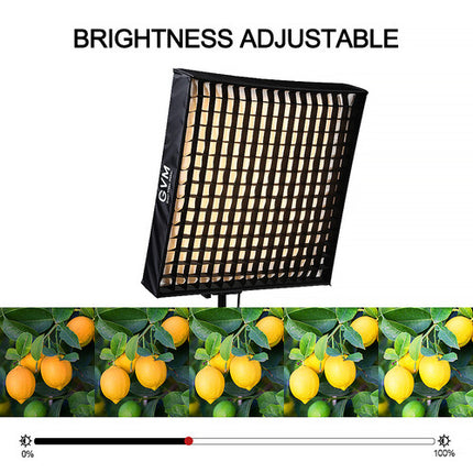 GVM B200C Panel LED RGB Plegable 23.6x23.6" 6369 Lux CRI 97 Con Softbox y Controlador