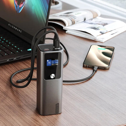 ALOGIC Ark Power Bank 27000 mAh 140W 3 Puertos Pantalla Color