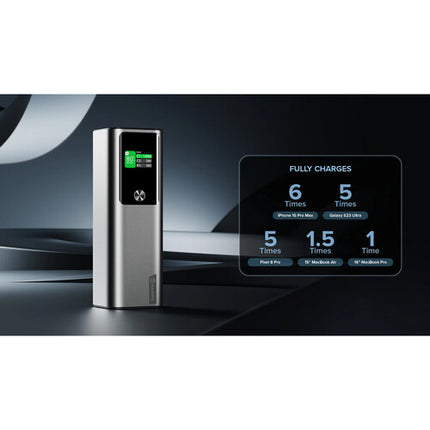 ALOGIC Ark Power Bank 27000 mAh 140W 3 Puertos Pantalla Color