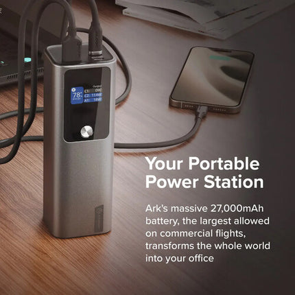ALOGIC Ark Power Bank 27000 mAh 140W 3 Puertos Pantalla Color