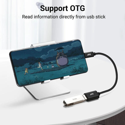 RVP+ Adaptador USB-C a USB-A 3.0 Femenino 2 Pack Negro 5 Gb/s
