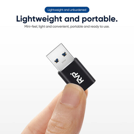 RVP+ Adaptador USB-C a USB-A 3.2 Gen 1 60W 2 Pack Negro