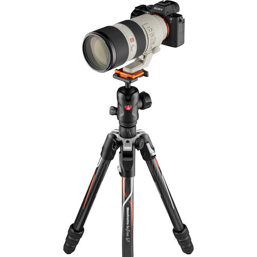 Manfrotto Befree GT trípode de fibra de carbono 163 cm carga 12 kg con cabezal 496 y bolsa acolchada