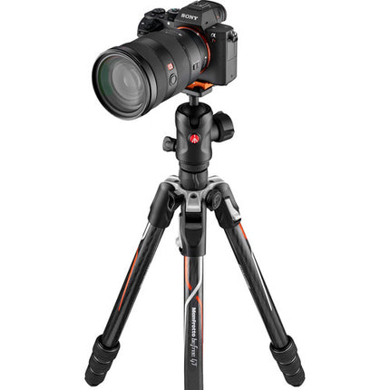 Manfrotto Befree GT trípode de fibra de carbono 163 cm carga 12 kg con cabezal 496 y bolsa acolchada