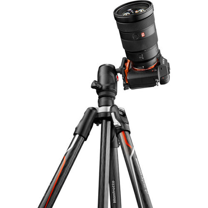 Manfrotto Befree GT trípode de fibra de carbono 163 cm carga 12 kg con cabezal 496 y bolsa acolchada