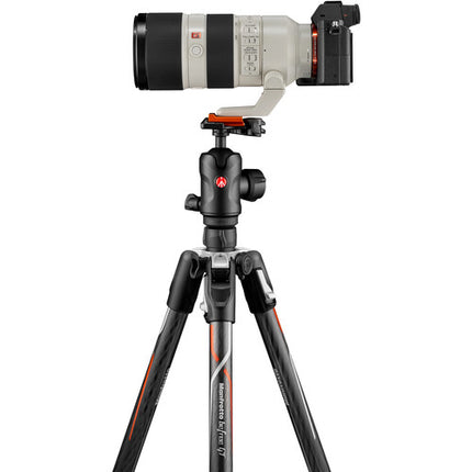Manfrotto Befree GT trípode de fibra de carbono 163 cm carga 12 kg con cabezal 496 y bolsa acolchada