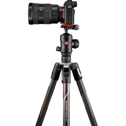 Manfrotto Befree GT trípode de fibra de carbono 163 cm carga 12 kg con cabezal 496 y bolsa acolchada