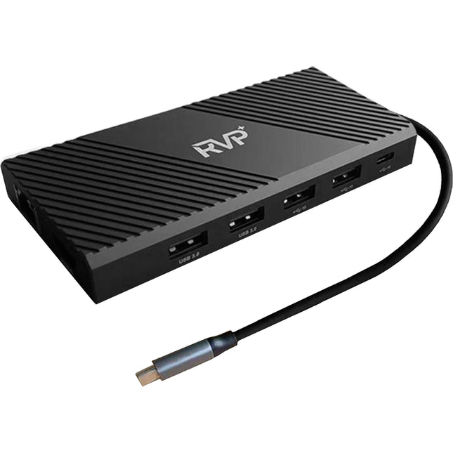 RVP+ RVP-MCY93 Base de Conexión USB-C 3.1 Gen 1 12 en 1 con 2 HDMI y 100W PD