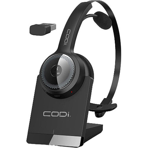 CODi CLARO Auricular Bluetooth Mono con Reducción de Ruido 35h Batería Base de Carga