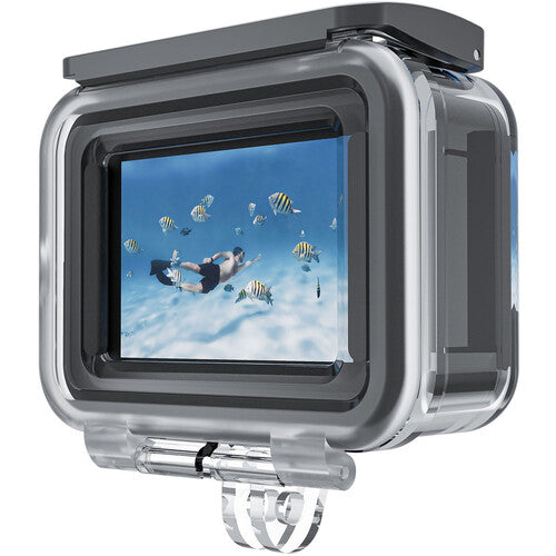 TELESIN Funda Impermeable para GoPro HERO12/11/10/9 Profundidad 45m Vidrio Templado