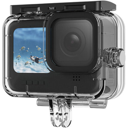 TELESIN Funda Impermeable para GoPro HERO12/11/10/9 Profundidad 45m Vidrio Templado