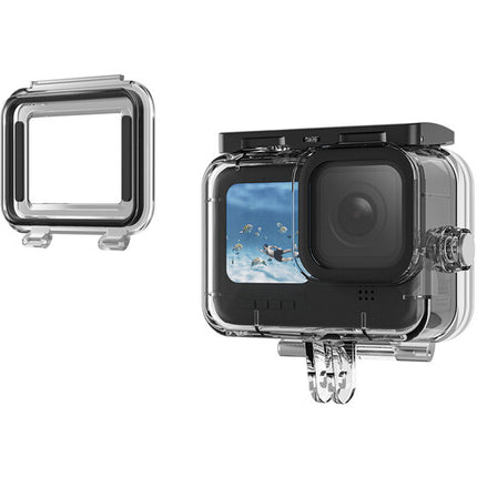 TELESIN Funda Impermeable para GoPro HERO12/11/10/9 Profundidad 45m Vidrio Templado