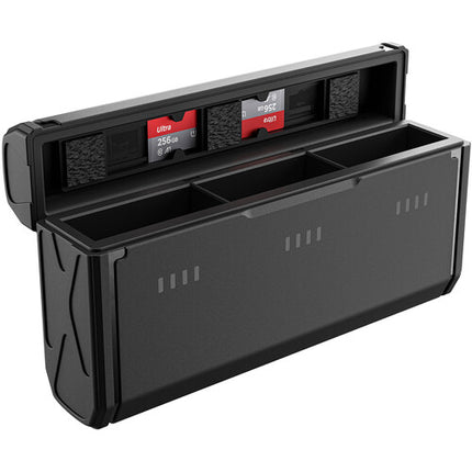 TELESIN Kit de Carga 3 Ranuras y 2 Baterías 1720mAh para GoPro HERO12/11/10/9