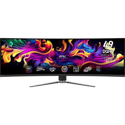 MSI MPG 491CQP Monitor Curvo Ultrawide De 49 Pulgadas QD-OLED 1440p 144 Hz 0.3 ms