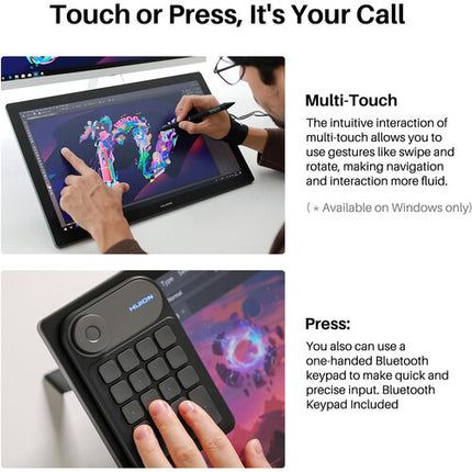 Huion Kamvas Pro 19 Pantalla Táctil 18.4" 4K UHD 16384 Niveles de Presión