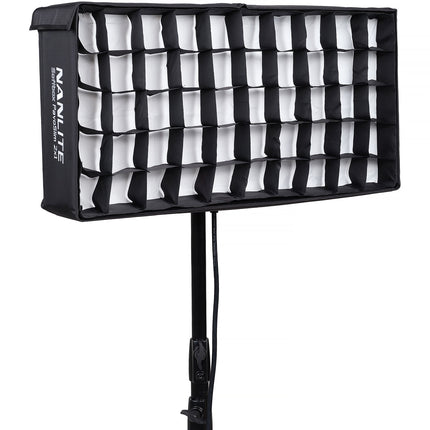 Nanlite Softbox Plegable con Egg Crate para Panel LED PavoSlim 120B/C 1.5 y 2.5 Stop
