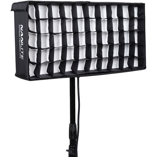 Nanlite Softbox Plegable con Egg Crate para Panel LED PavoSlim 120B/C 1.5 y 2.5 Stop
