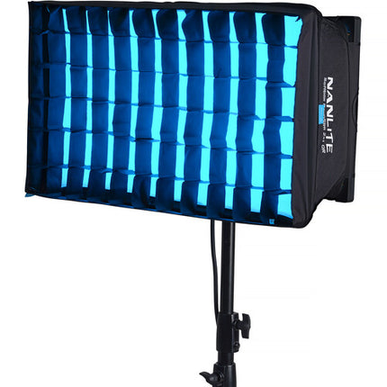 Nanlite Softbox con Rejilla para PavoSlim 120B/C Panel LED 1.5 y 2.5 Stop Diffuser