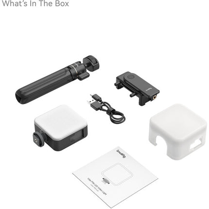 SmallRig Smartphone Vlog Kit VK-30 Trípode 11.8 Pulgadas Luz LED 2700-6500K
