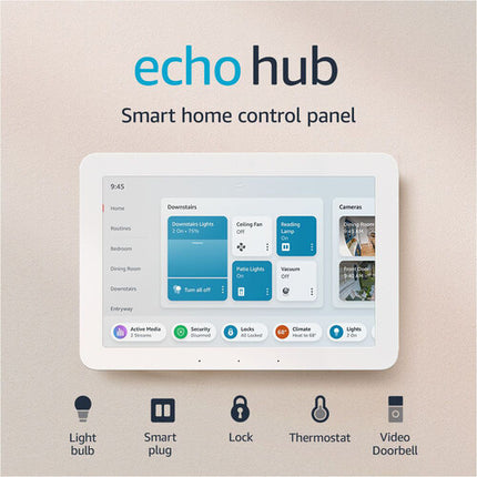 Amazon Echo Hub 8" Panel de Control para Hogar Inteligente Pantalla Táctil