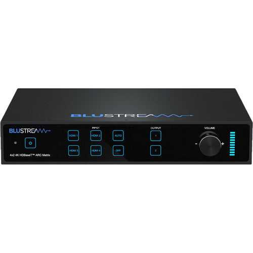 Blustream 4x2 HDBaseT Matriz con 4 entradas HDMI y 2 salidas HDBaseT