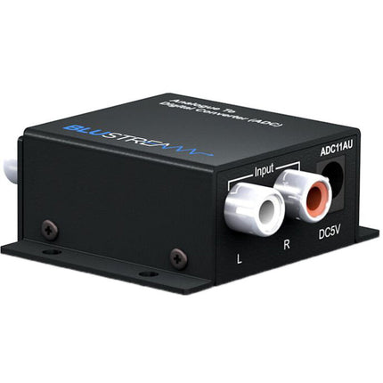 Blustream ADC Convertidor de Audio Analógico a Digital 16-Bit 48 kHz SPDIF con Salida Óptica y Coaxial