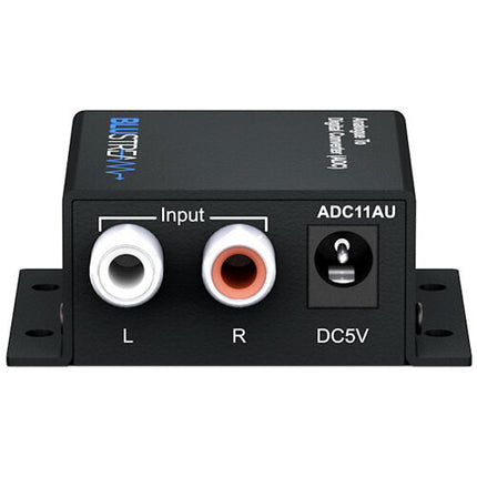 Blustream ADC Convertidor de Audio Analógico a Digital 16-Bit 48 kHz SPDIF con Salida Óptica y Coaxial