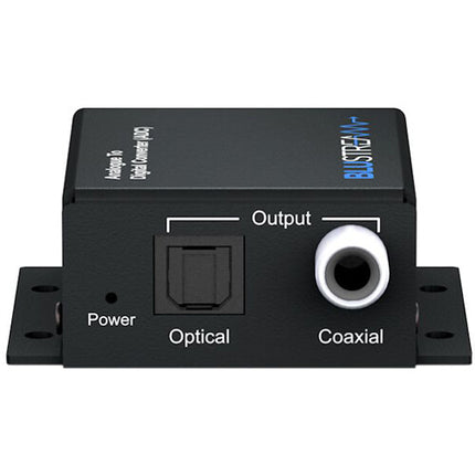 Blustream ADC Convertidor de Audio Analógico a Digital 16-Bit 48 kHz SPDIF con Salida Óptica y Coaxial