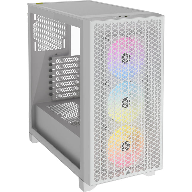 CORSAIR 3000D AIRFLOW RGB Caja Mid-Tower Blanca Soporte ATX y 3 Ventiladores RGB