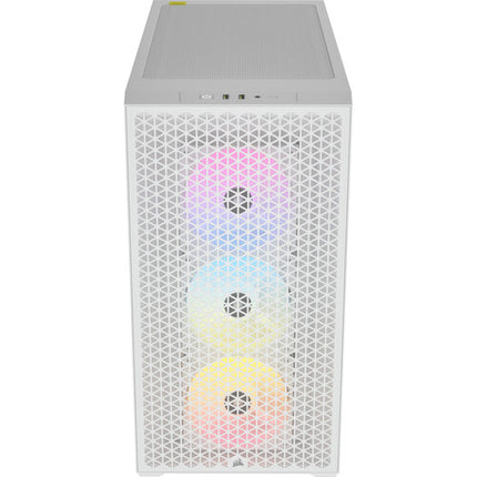 CORSAIR 3000D AIRFLOW RGB Caja Mid-Tower Blanca Soporte ATX y 3 Ventiladores RGB