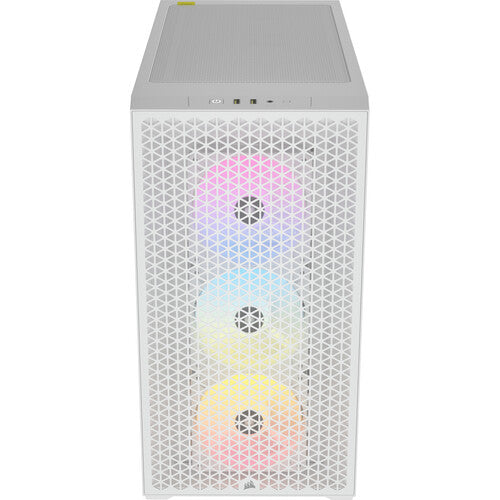 CORSAIR 3000D AIRFLOW RGB Caja Mid-Tower Blanca Soporte ATX y 3 Ventiladores RGB