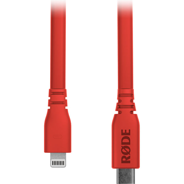 RODE SC19 Cable Lightning a USB-C Rojo 5 Pies MFi Certificado