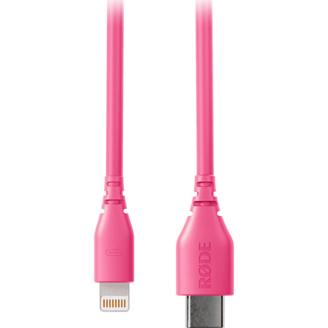 RODE SC21 Cable Lightning a USB-C Rosa 11.8" MFi Certificado