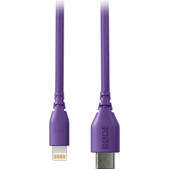 RODE SC21 Cable Lightning a USB-C 11.8 Pulgadas MFi Certificado Morado
