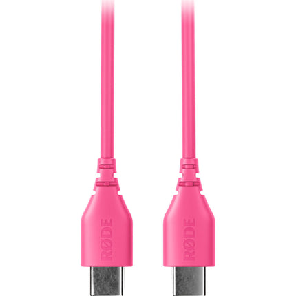 RODE SC22 Cable USB-C a USB-C Rosa 30 cm Compatible con Dispositivos Rode