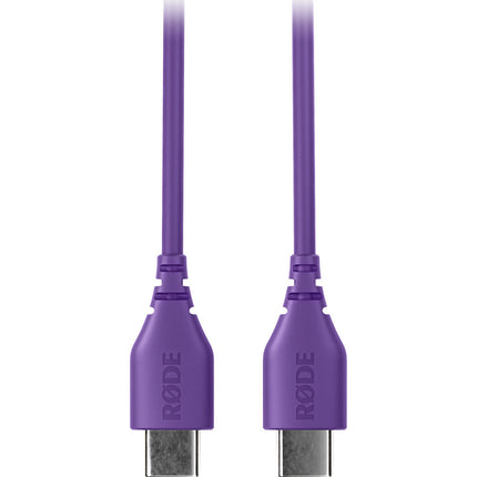 RODE SC22 Cable USB-C a USB-C 11.8 pulgadas compatible con dispositivos Rode púrpura