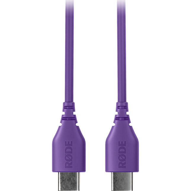 RODE SC22 Cable USB-C a USB-C 11.8 pulgadas compatible con dispositivos Rode púrpura