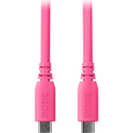 RODE SC27 Cable USB-C a USB-C Rosa 6.6 pies 5 Gb/s 60W