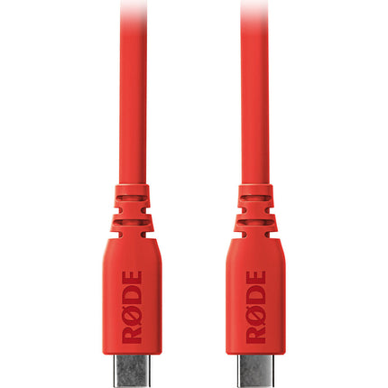 RODE SC27 Cable USB-C a USB-C Rojo 6.6 pies 5 Gb/s 60W PD