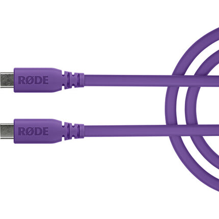 RODE SC17 Cable USB-C a USB-C 5 Pies Diseño Blindado Morado