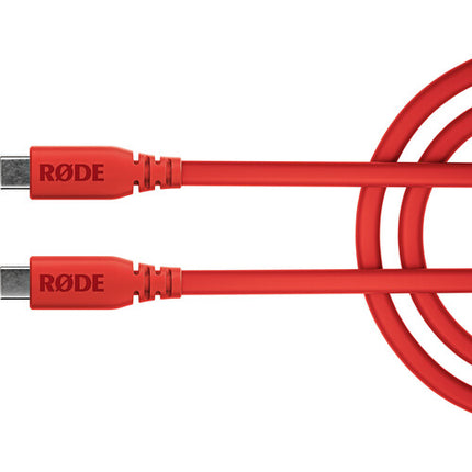 RODE SC17 Cable USB-C a USB-C Rojo 5 Pies USB 2.0 Blindado