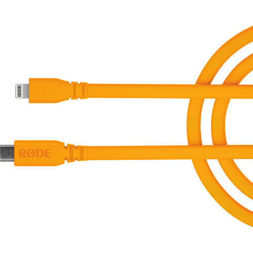 RODE SC19 Cable Lightning a USB-C 5 pies Naranja MFi VideoMic