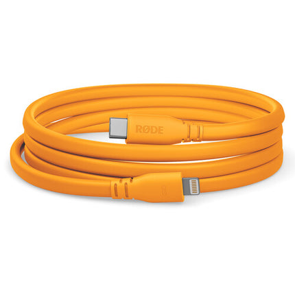 RODE SC19 Cable Lightning a USB-C 5 pies Naranja MFi VideoMic